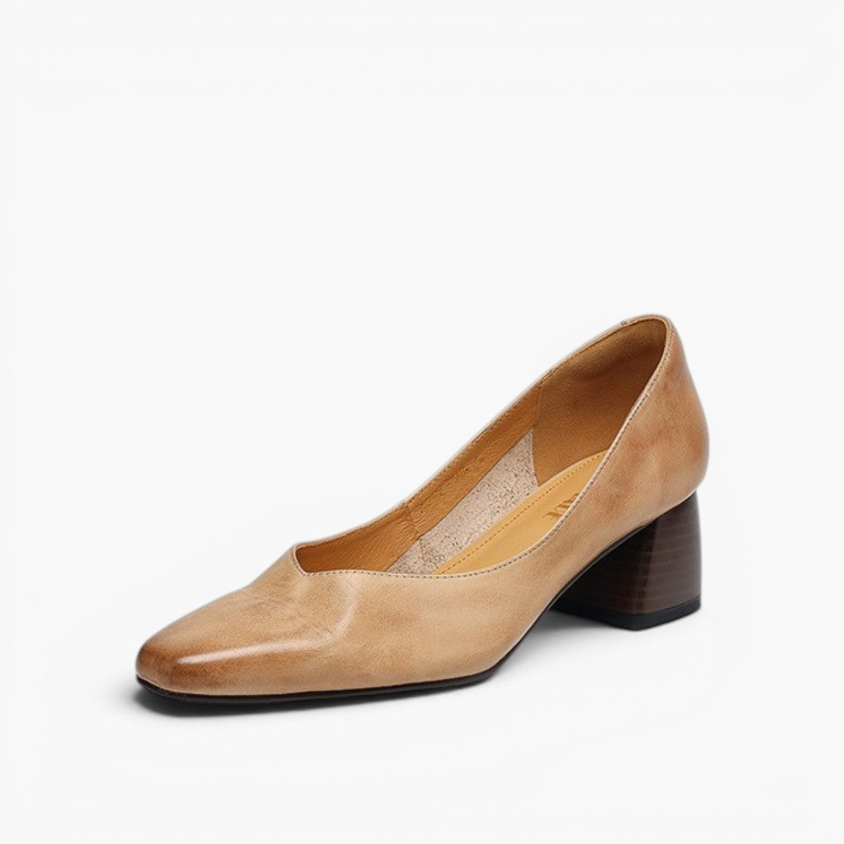 Women's Leather Square Pumps