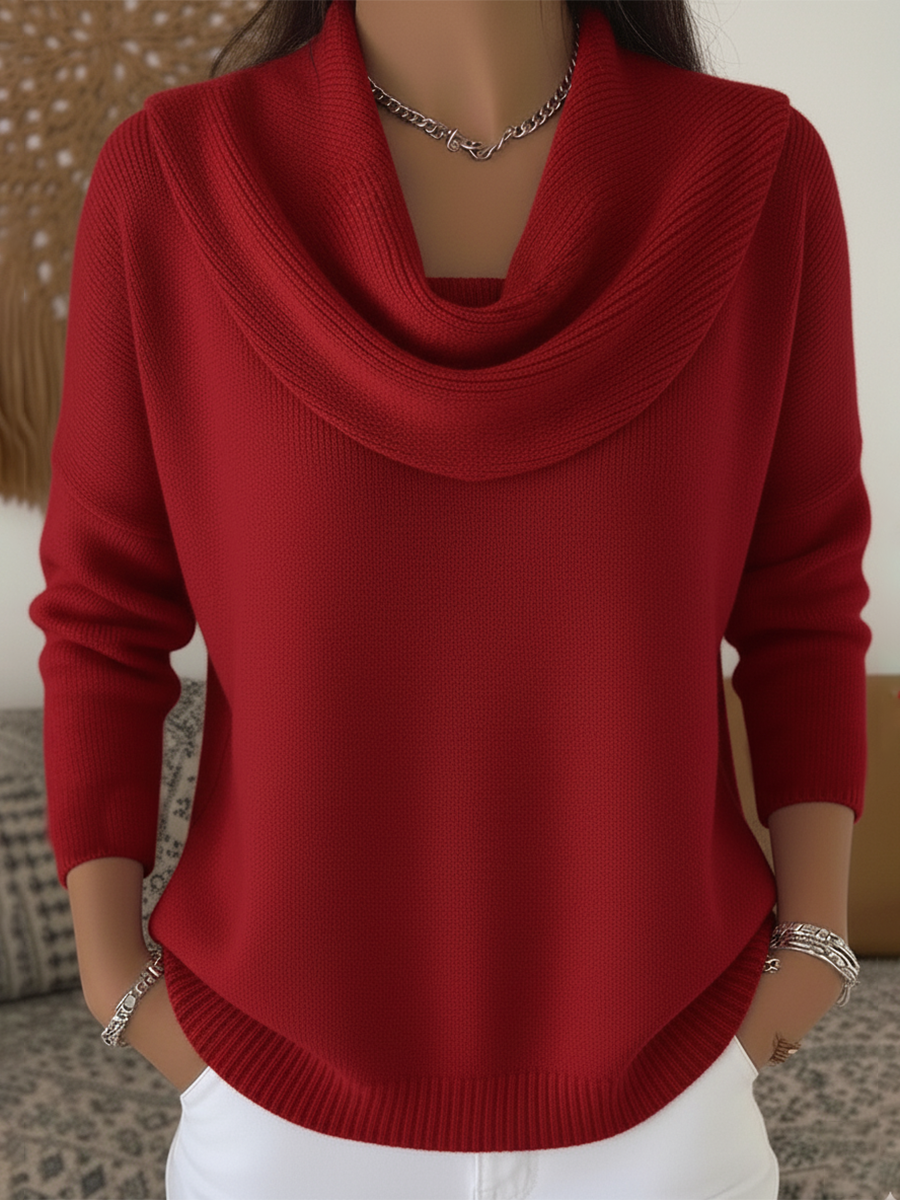 Gwyneth | Cosy Cowl Neck Pullover Sweater