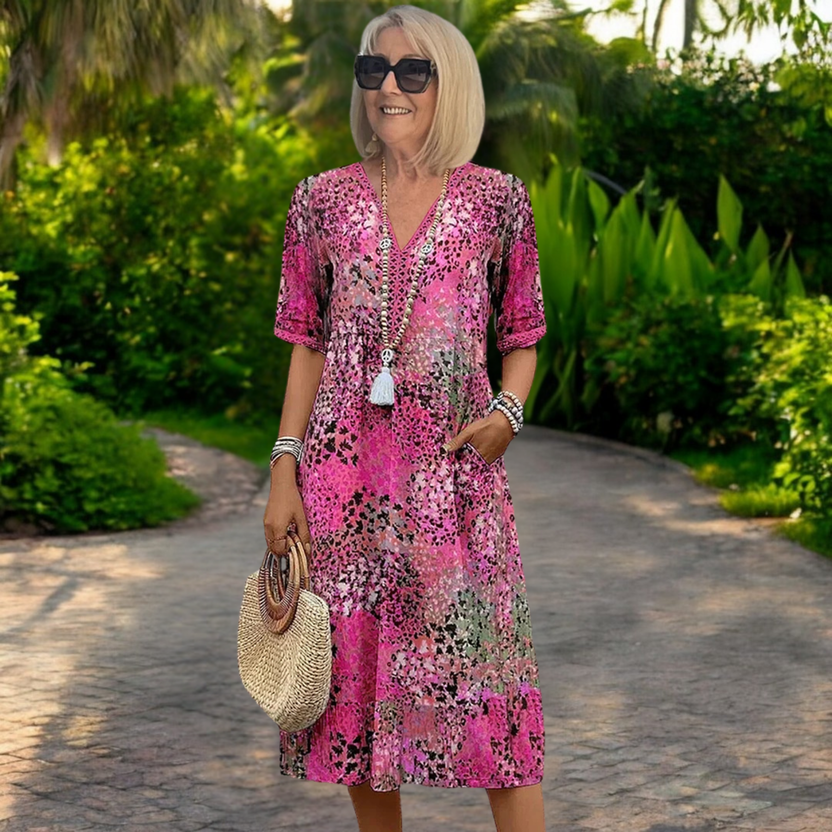 Hazel™ | Flattering Boho Dress
