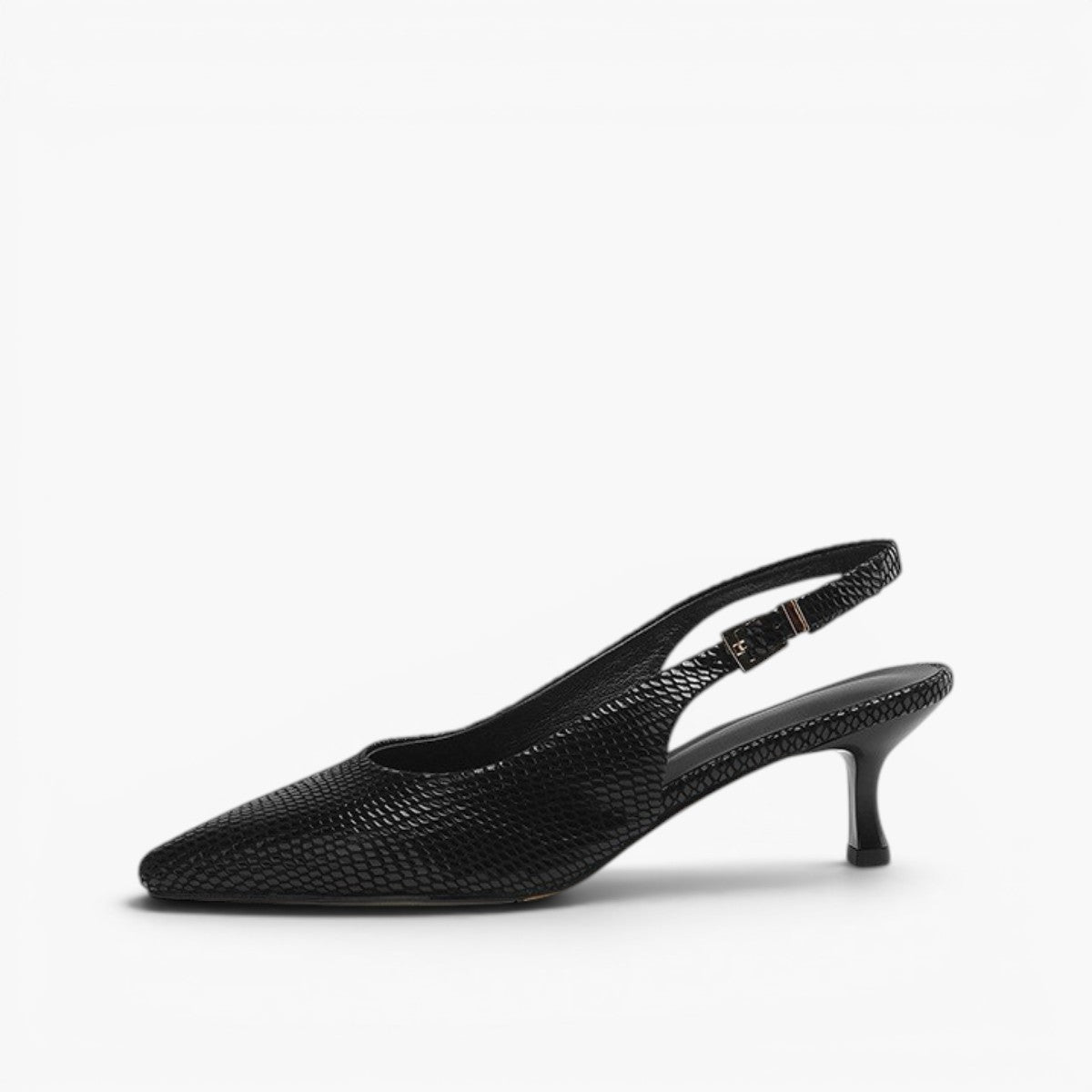 Women's Pointed Leather Slingback Heels