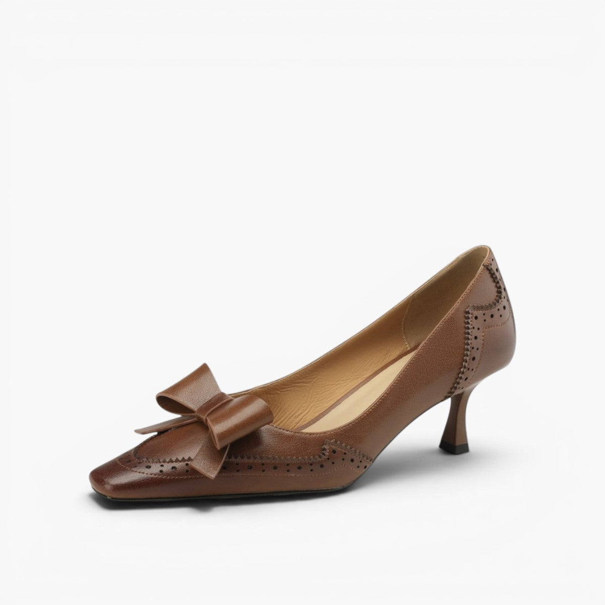 Women's Leather Ribbon Pumps
