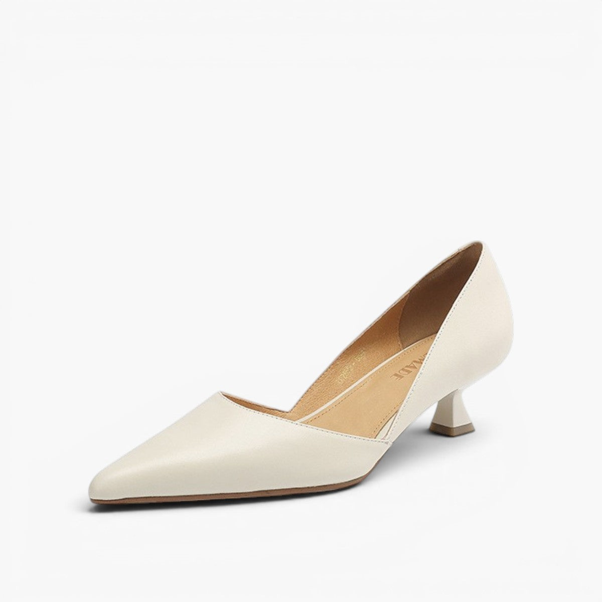 Women's Leather Kitten Heels