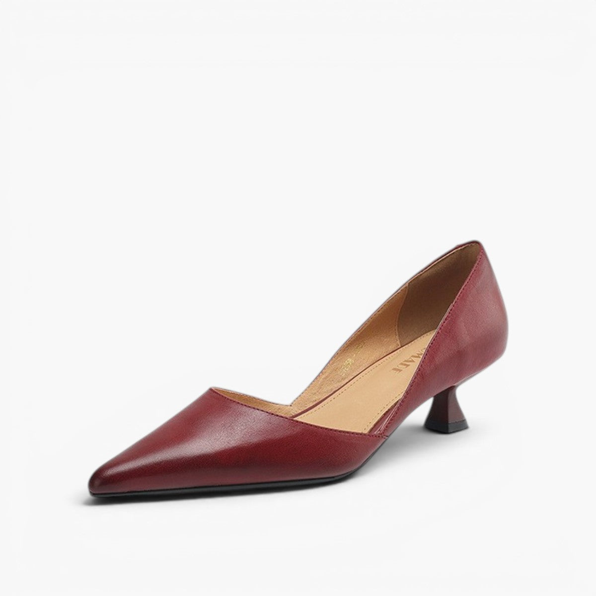 Women's Leather Kitten Heels