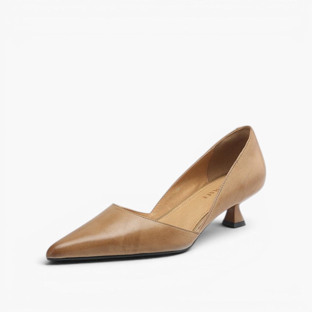 Women's Leather Kitten Heels