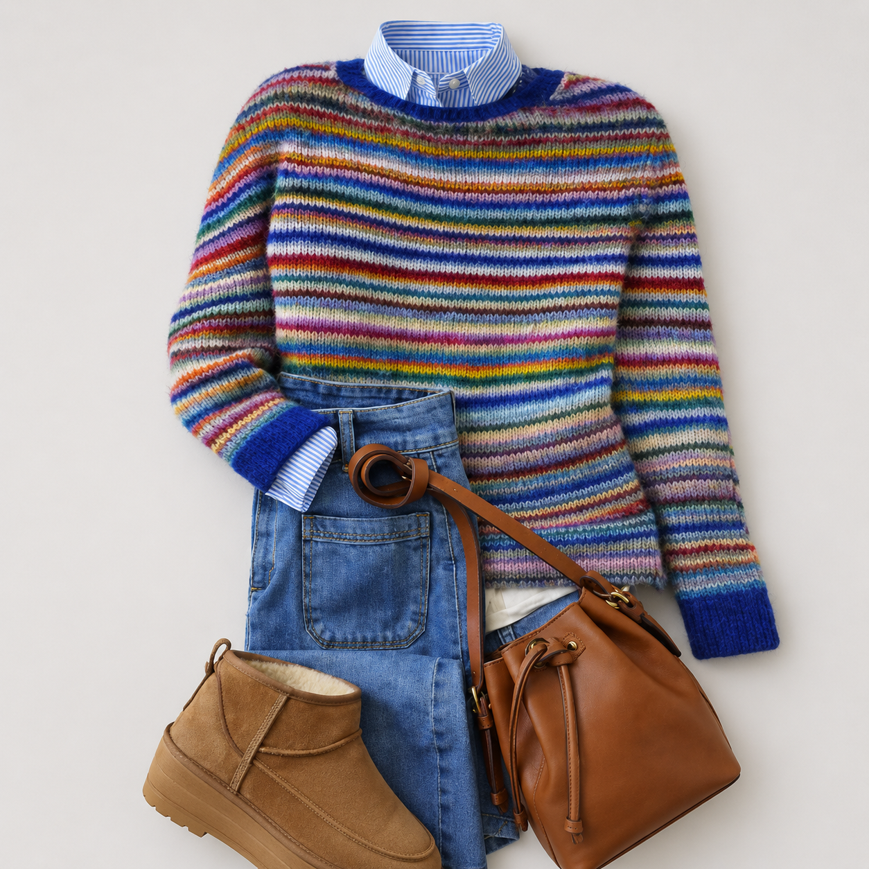 Lucinda™ | Heritage Nordic Stripe Crewneck Jumper