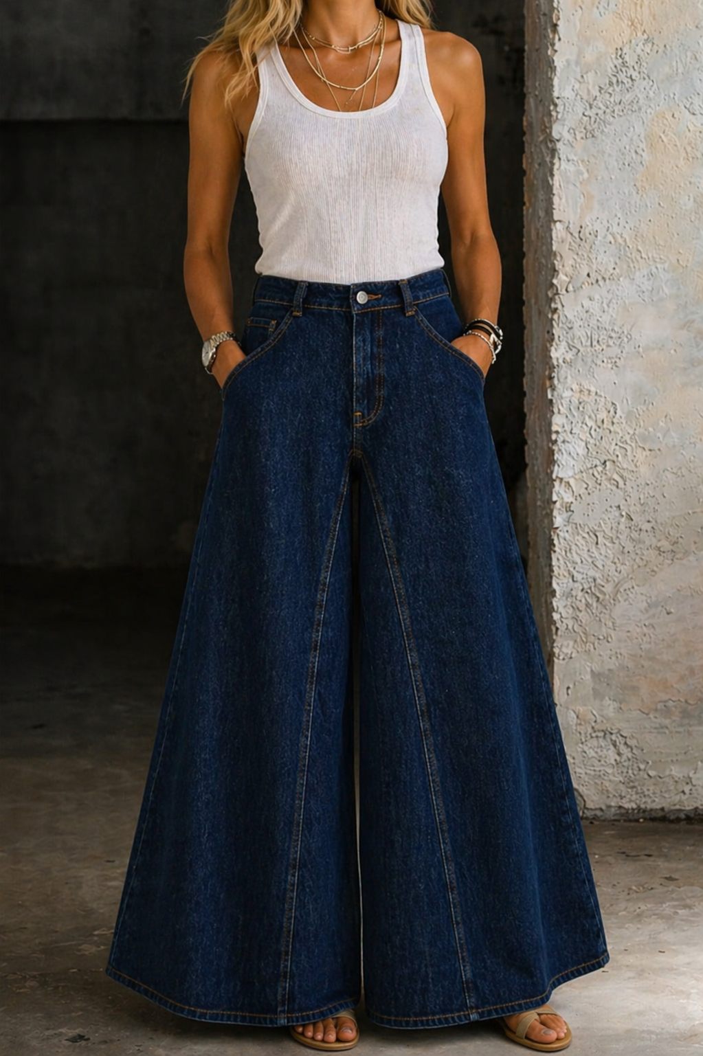 Mozelle™ | High Waist Wide Leg Jeans