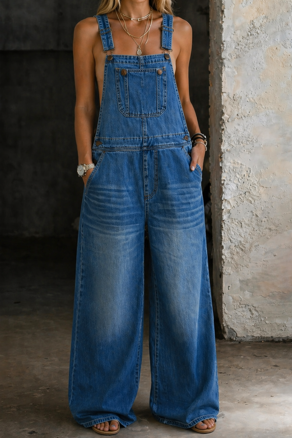 Pernille™ | Wide-Leg Overall Jumpsuit