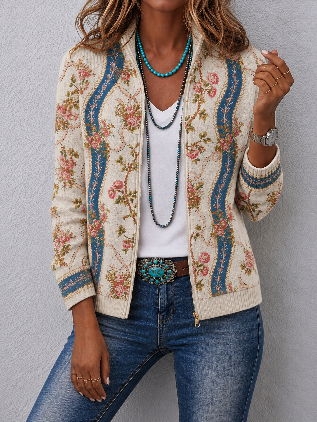 Eulalia™ | Climbing Rose Ribbon Cardigan