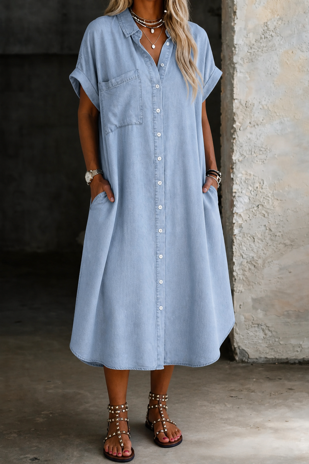 Fionnula™ | Relaxed Shirt Dress