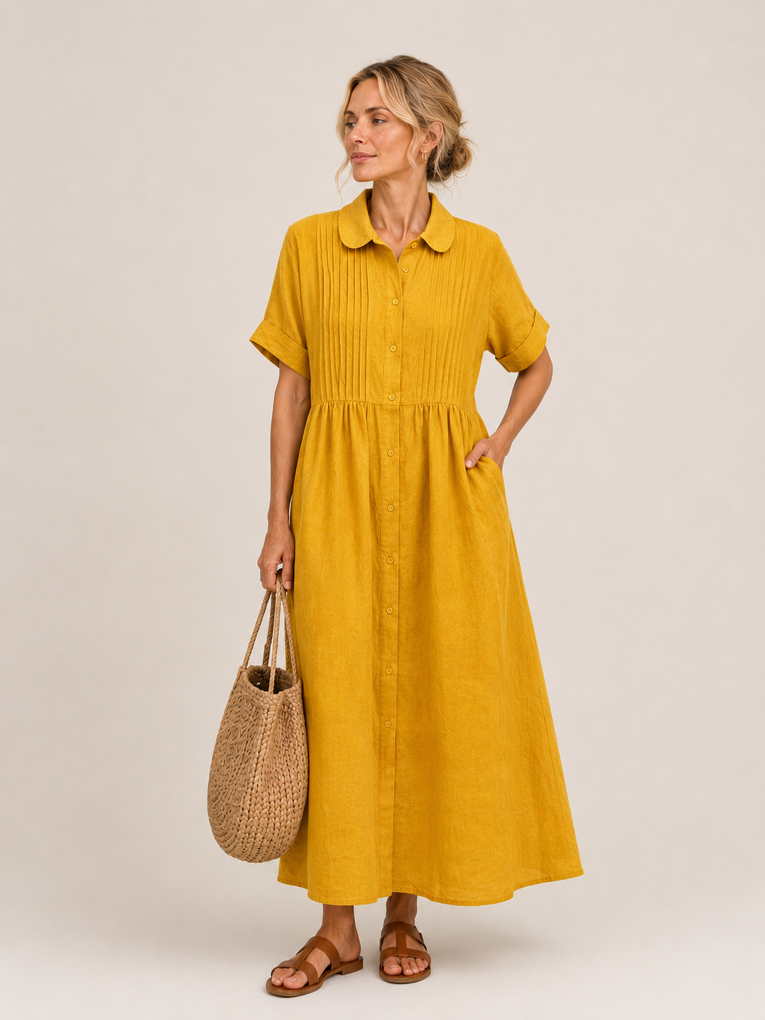 Lorinda™ | Midi Shirt Dress