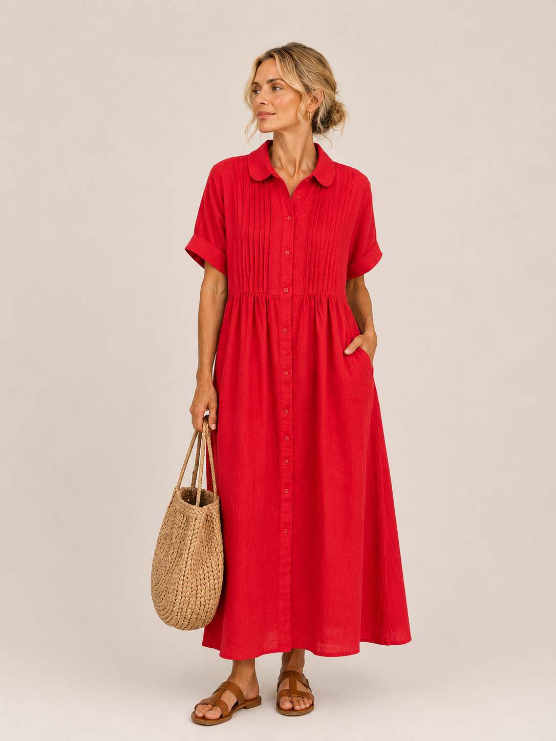 Lorinda™ | Midi Shirt Dress
