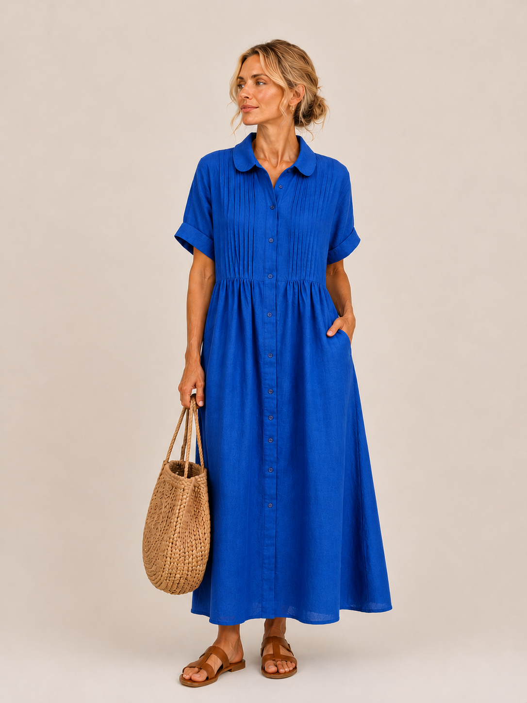 Lorinda™ | Midi Shirt Dress