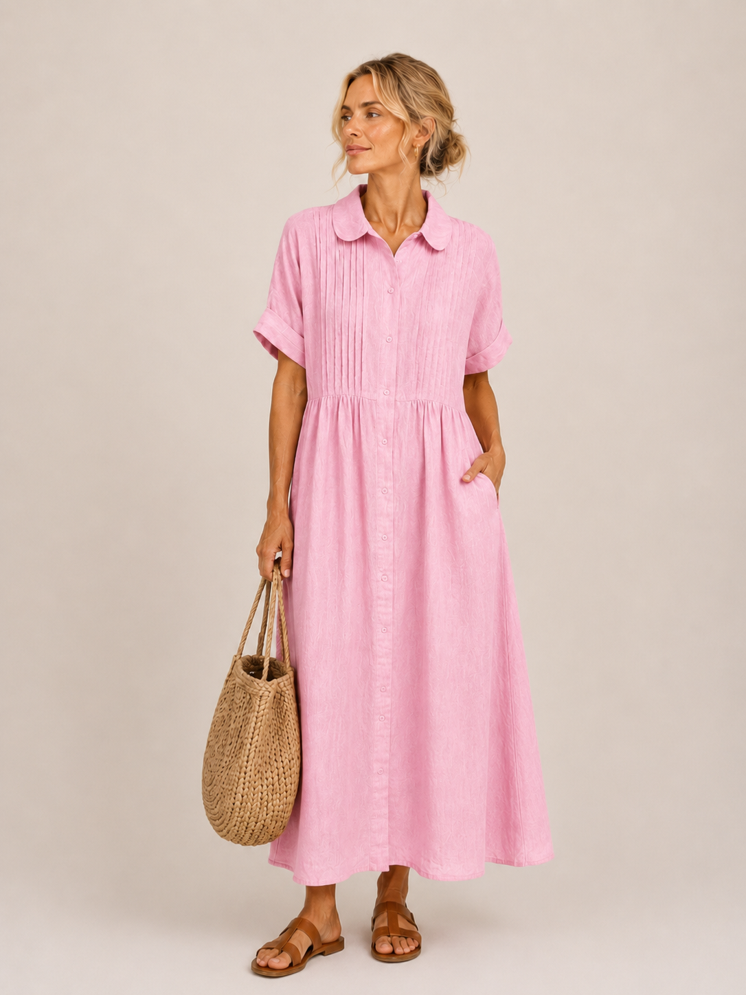 Lorinda™ | Midi Shirt Dress