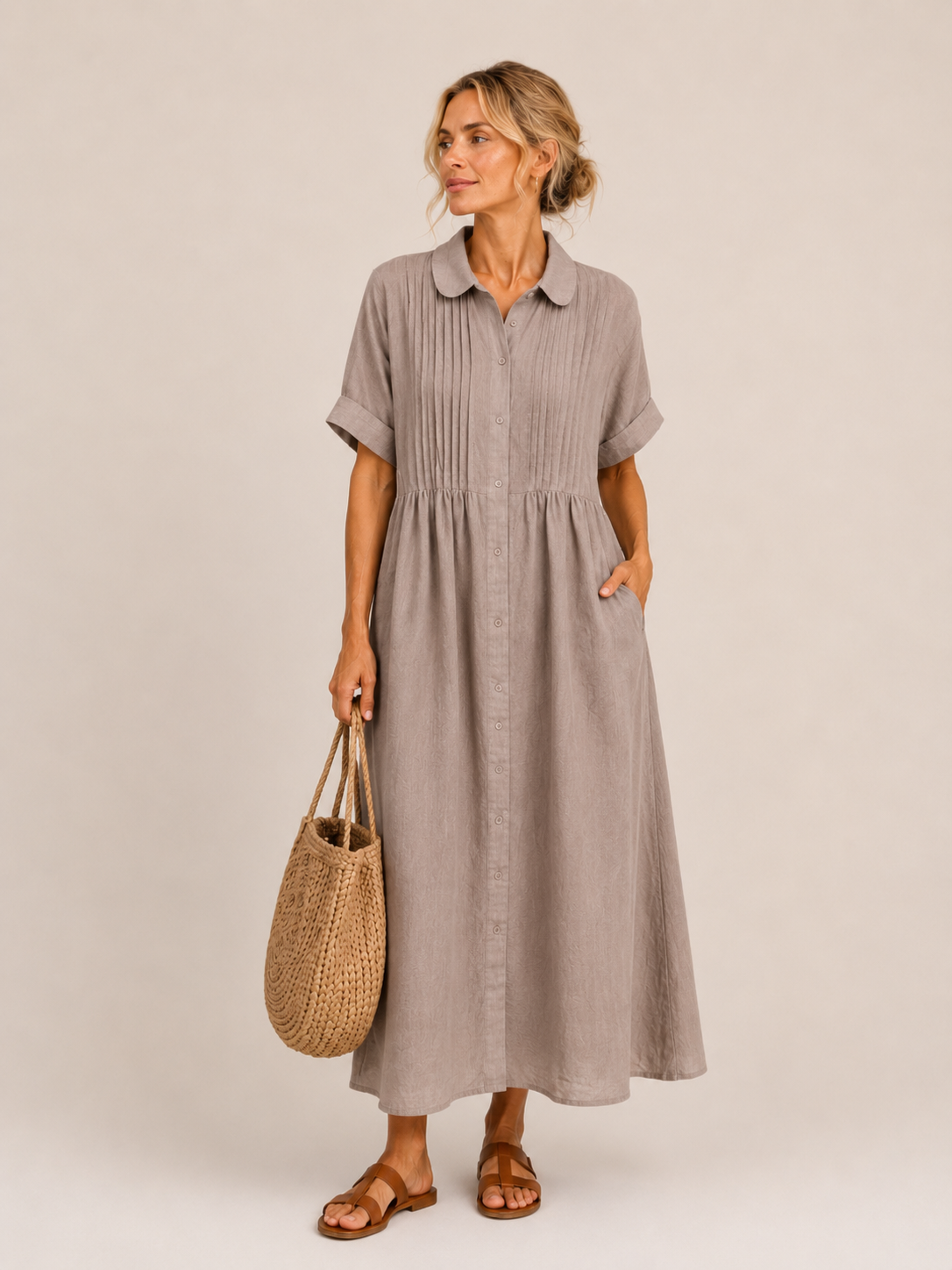 Lorinda™ | Midi Shirt Dress