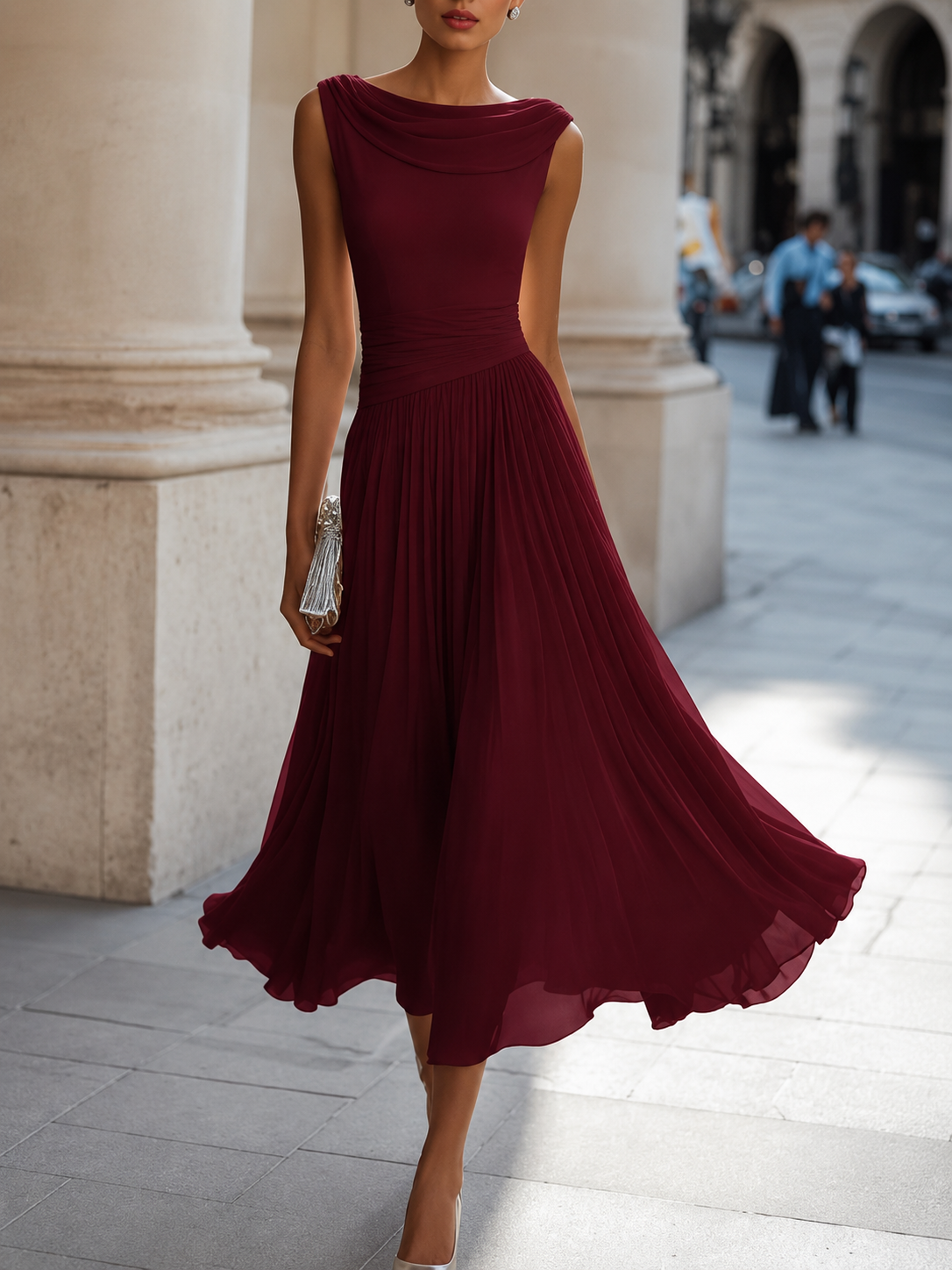 Natalia™ | Elegant Midi Dress