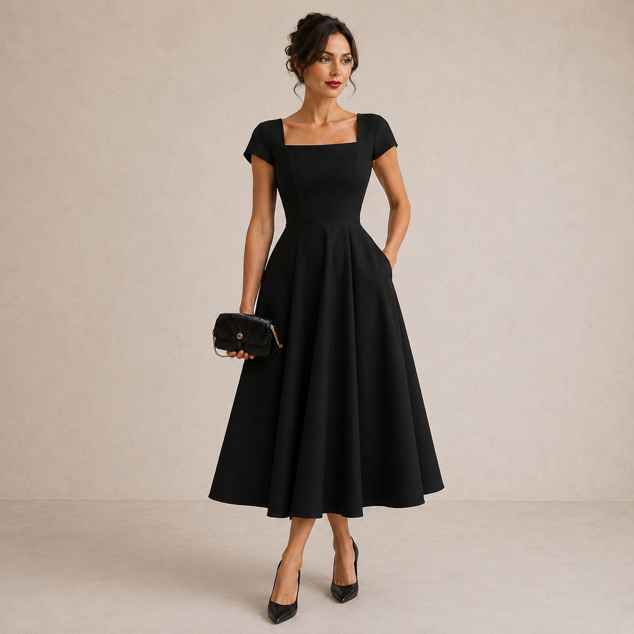 Rosalia™ | Elegant Midi Dress