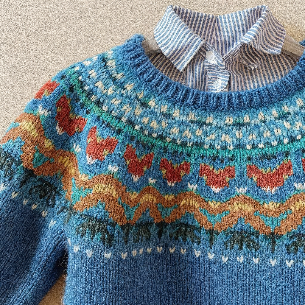 Orlanda™ | Classic Vintage Knit Sweater