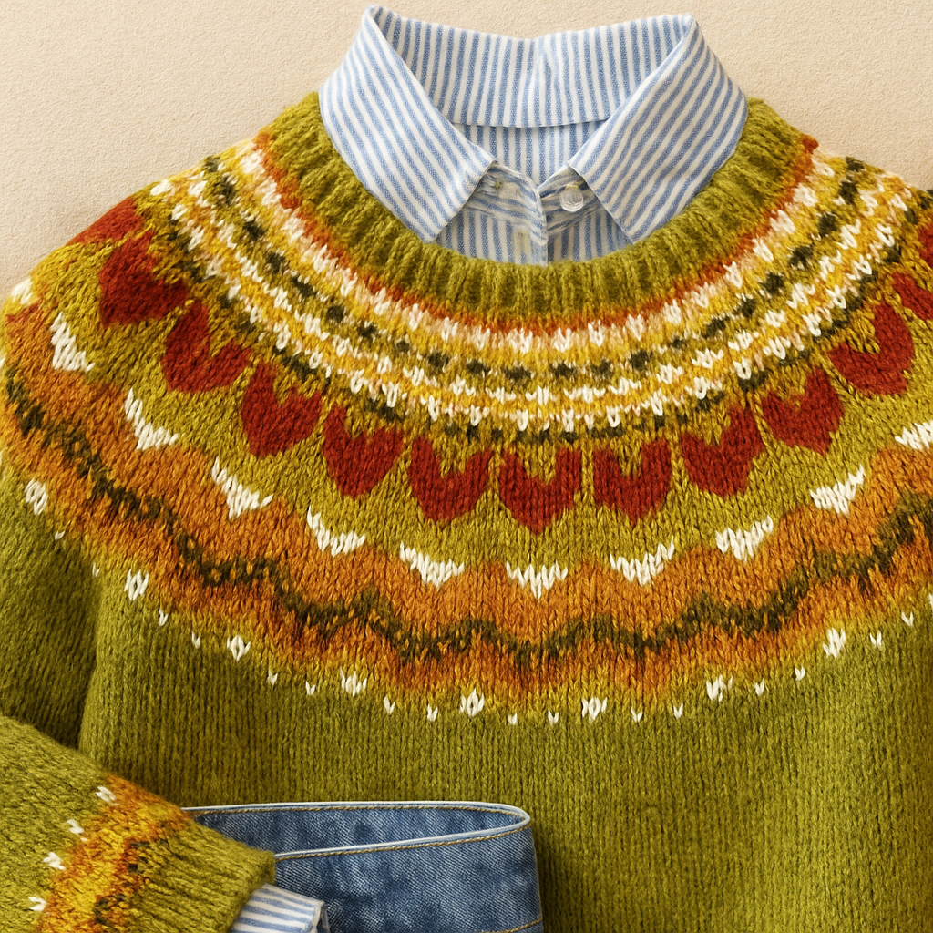 Ruvelle™ | Classic Vintage Knit Sweater