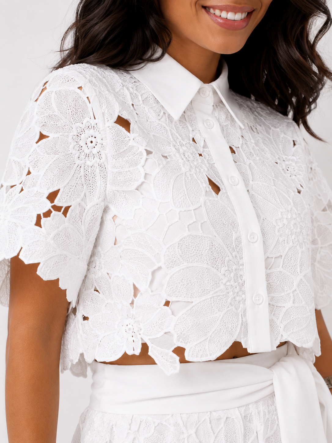 Margaux | Floral Lace Two-Piece Set