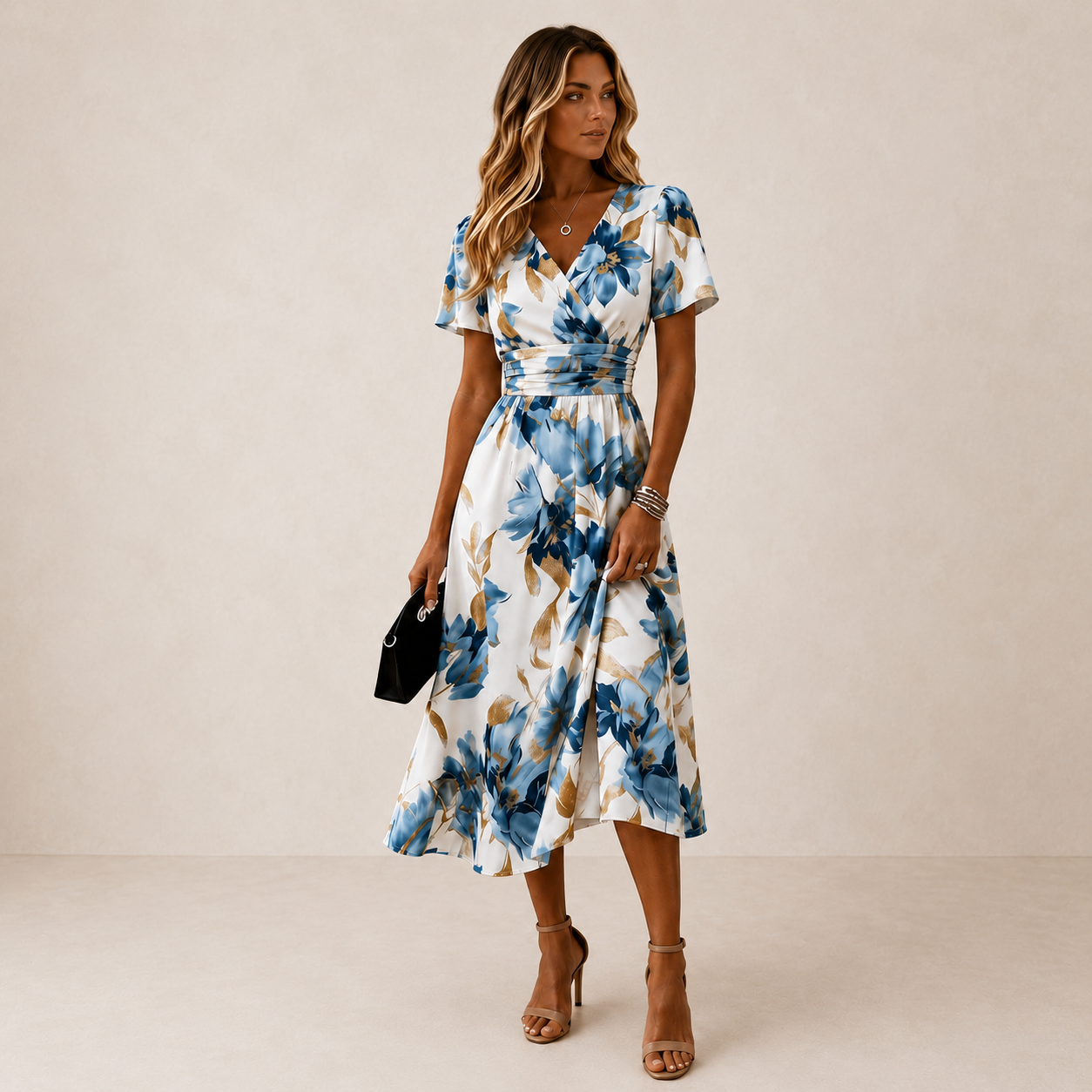 Elara™ | Elegant Midi Dress