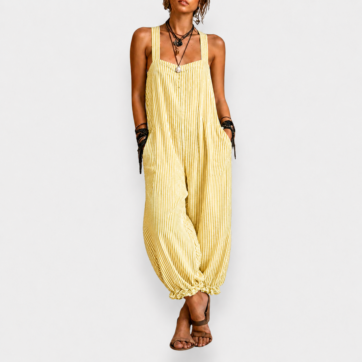 Elena | Mono Bohemio de Rayas