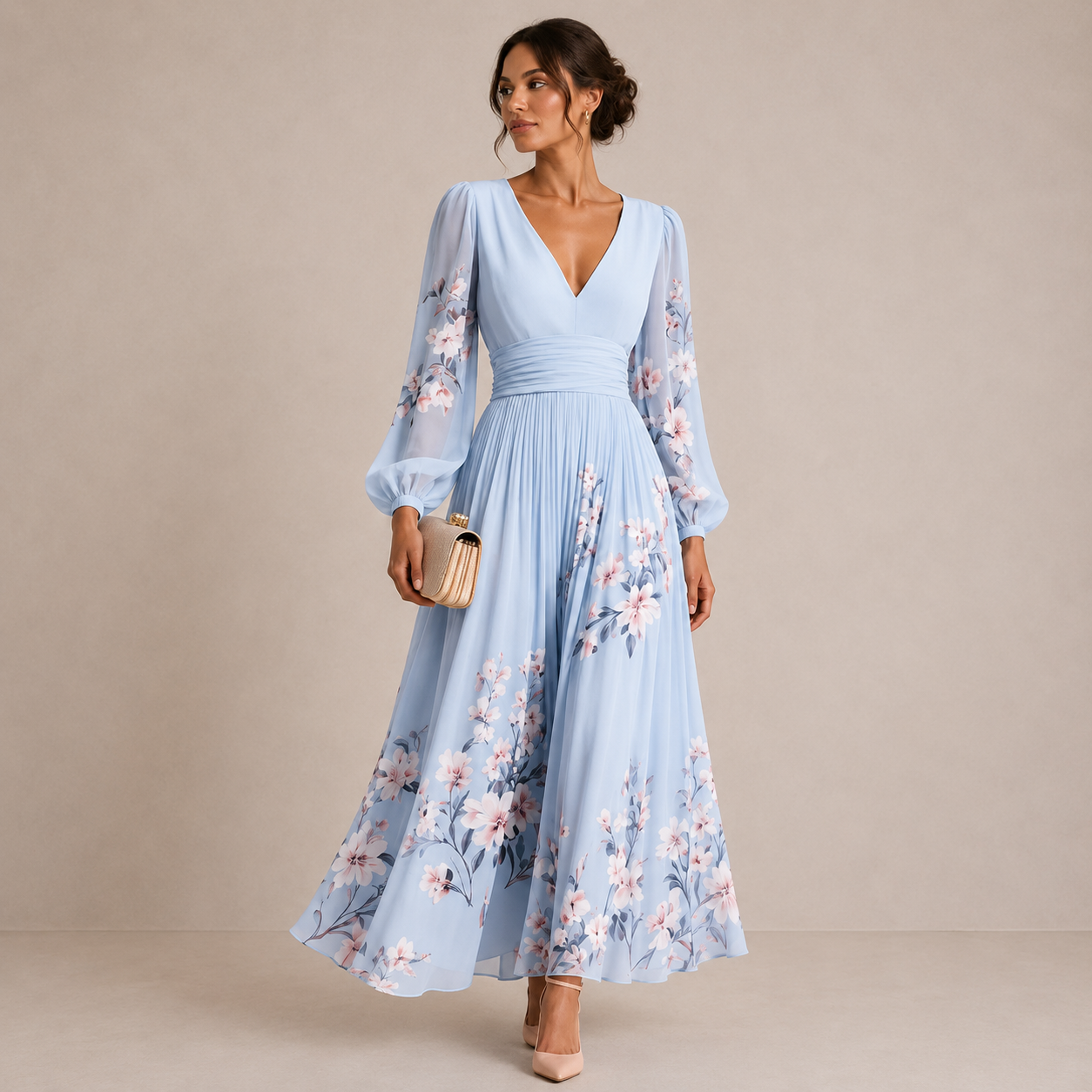 Nirena™ | Elegant Midi Dress