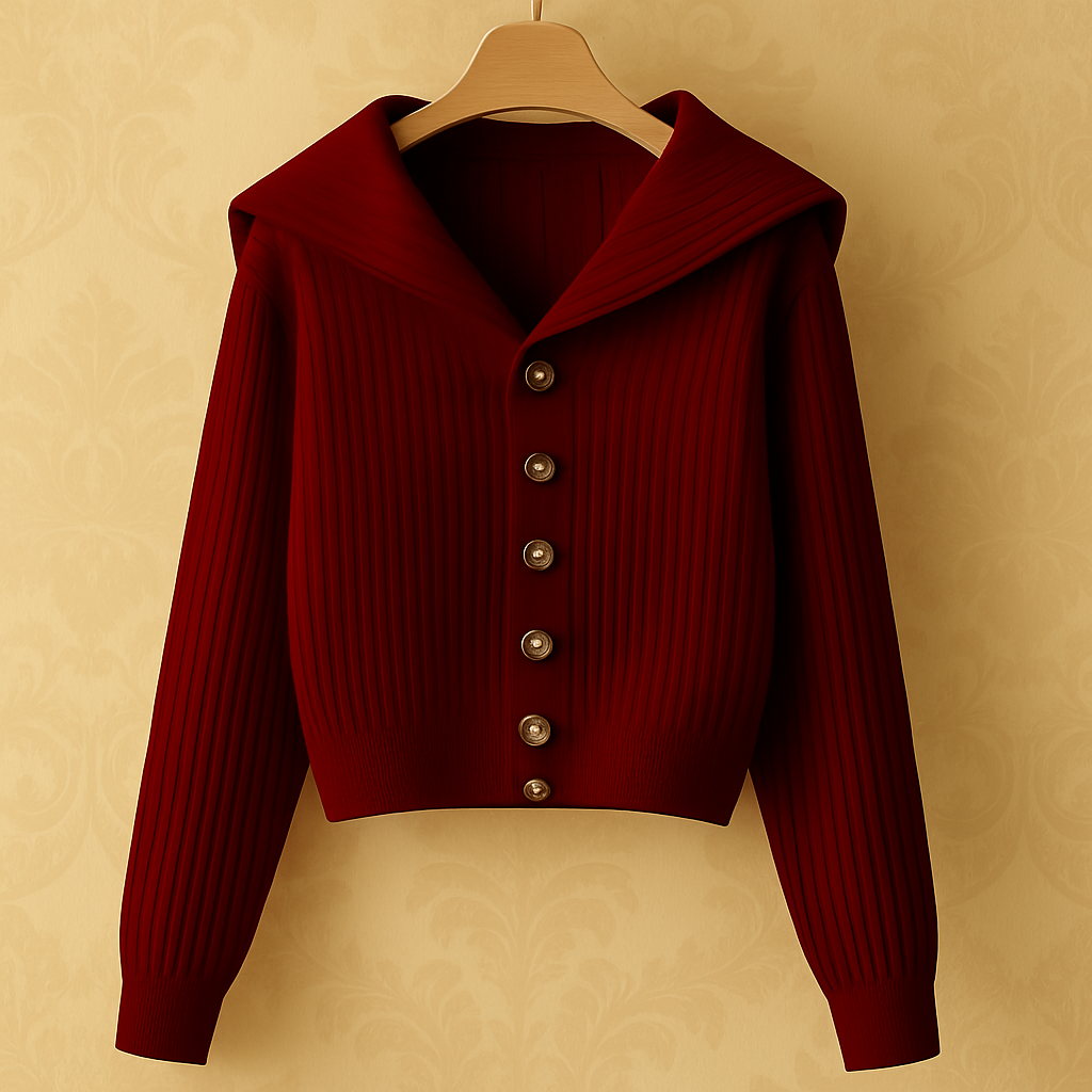 Greta™ | Ribbed Button-Front Cardigan