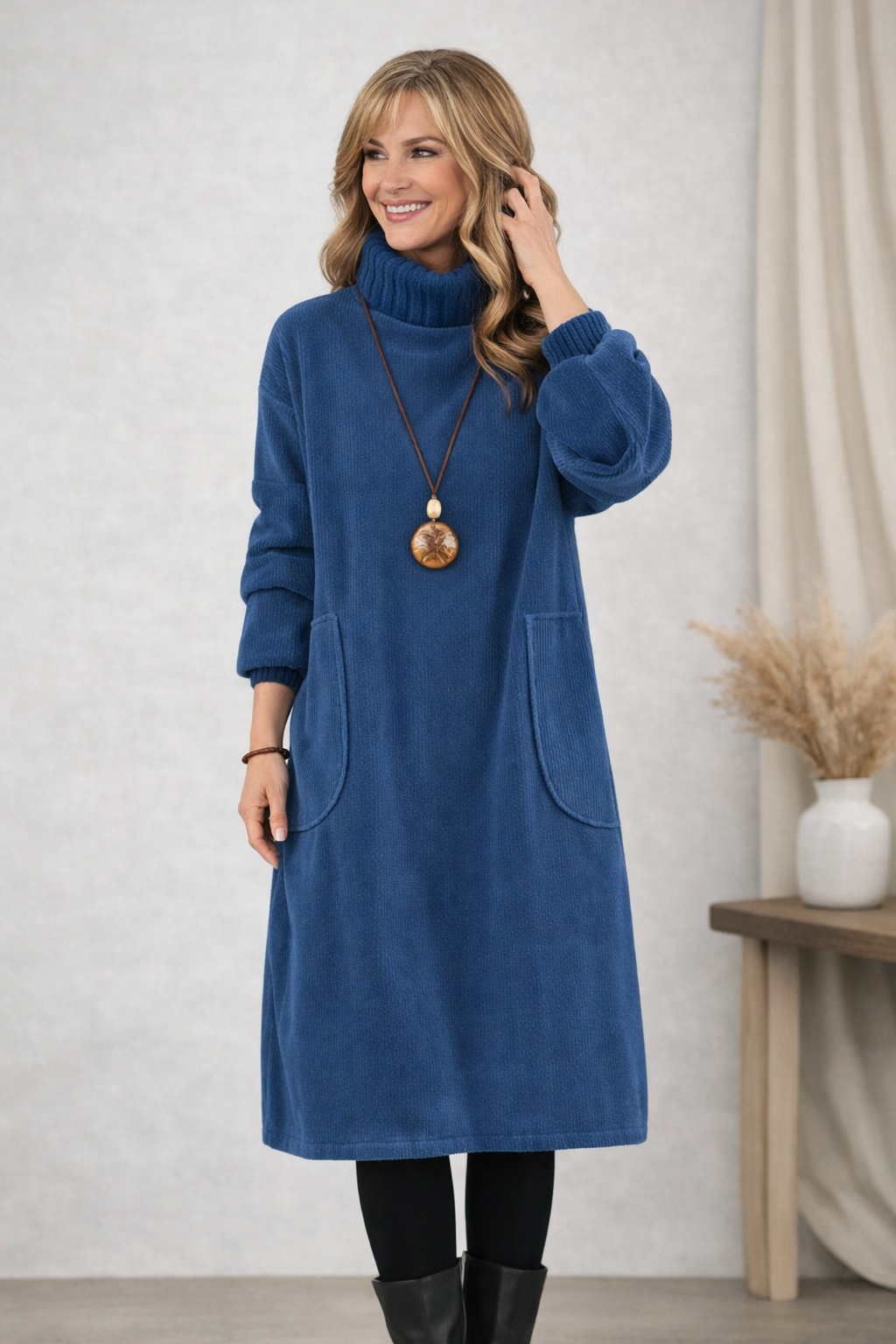 Sheridon™ | Turtleneck Midi Dress
