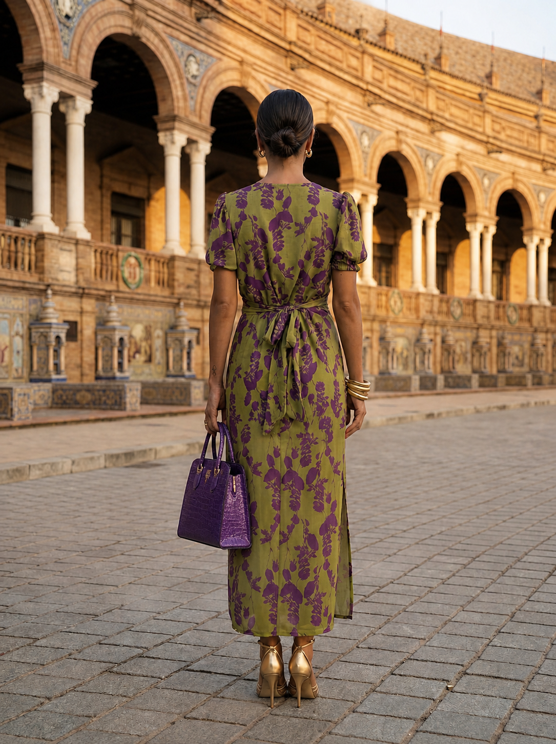 Rosven™ | Floral Maxi Dress with Fluid Drape