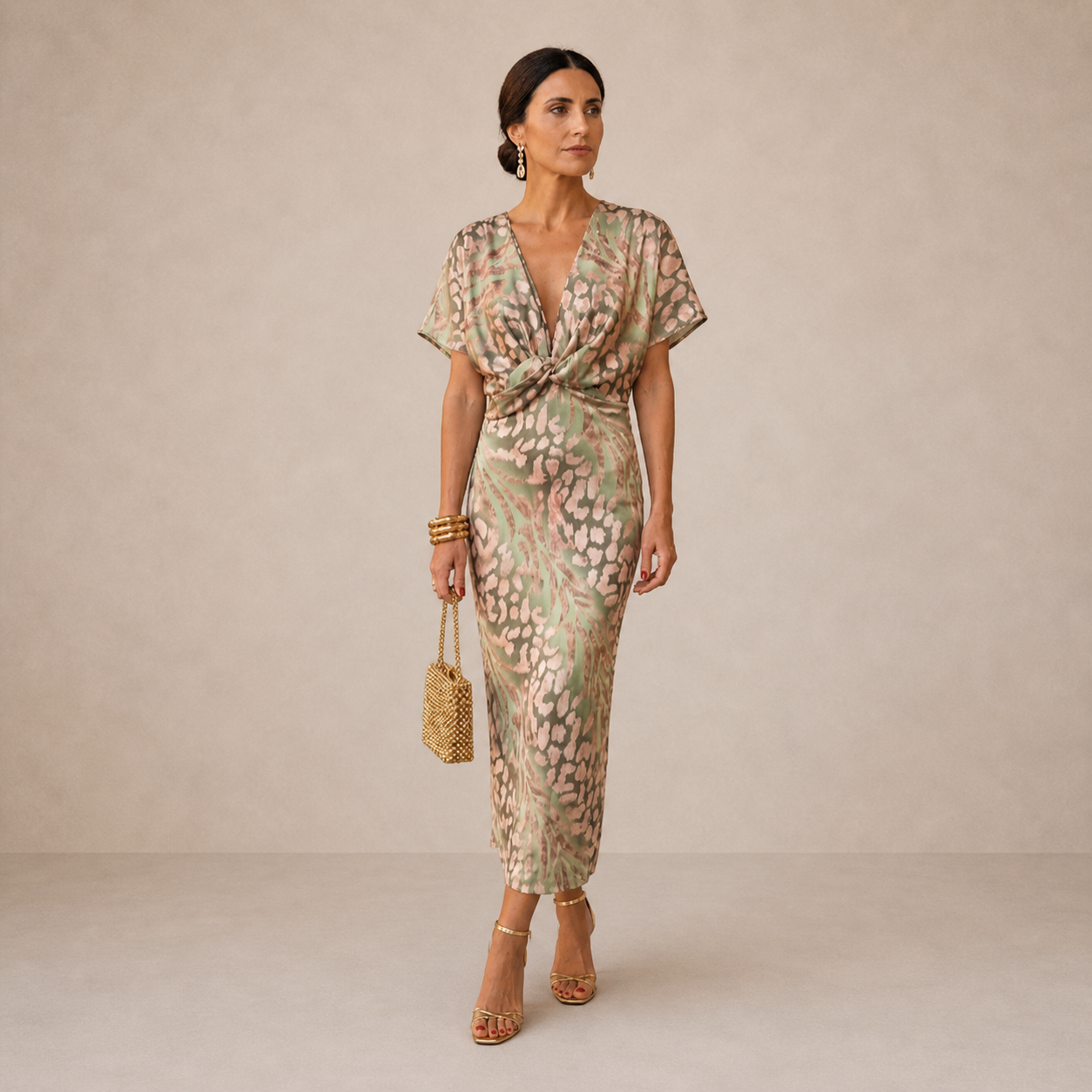 Vilana™ | Elegant Midi Dress
