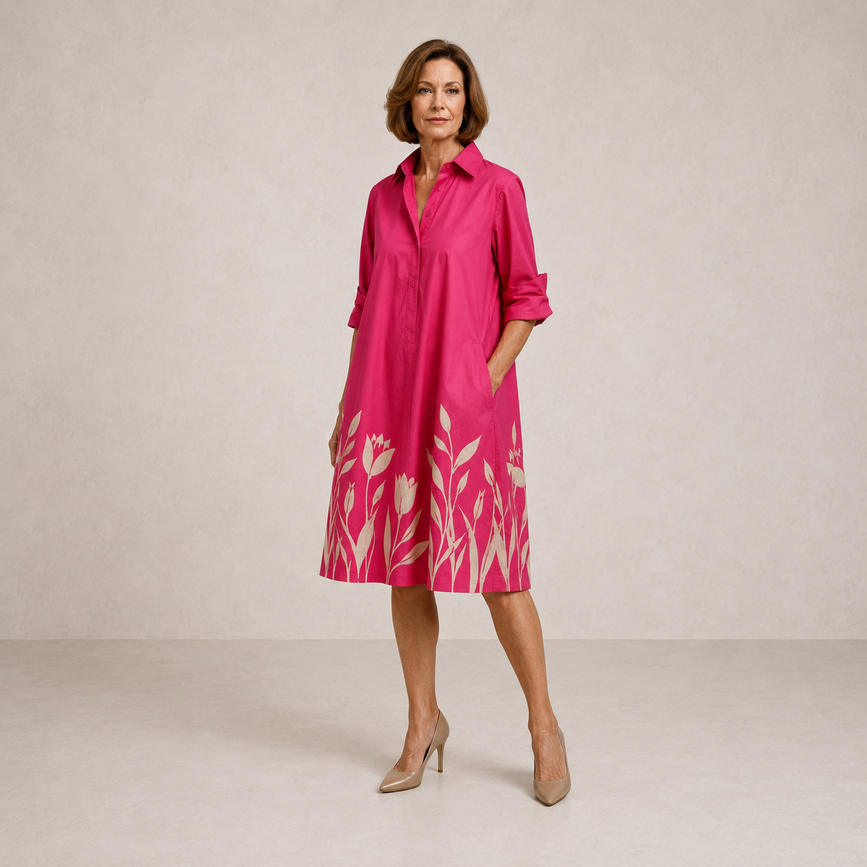 Clara™ | Elegant Midi Dress