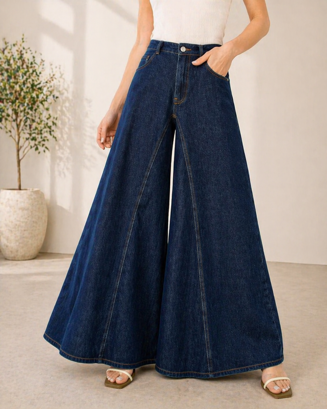 Mozelle™ | High Waist Wide Leg Jeans