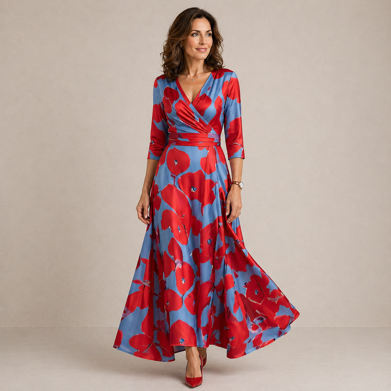Natalia™ | Elegant Midi Dress