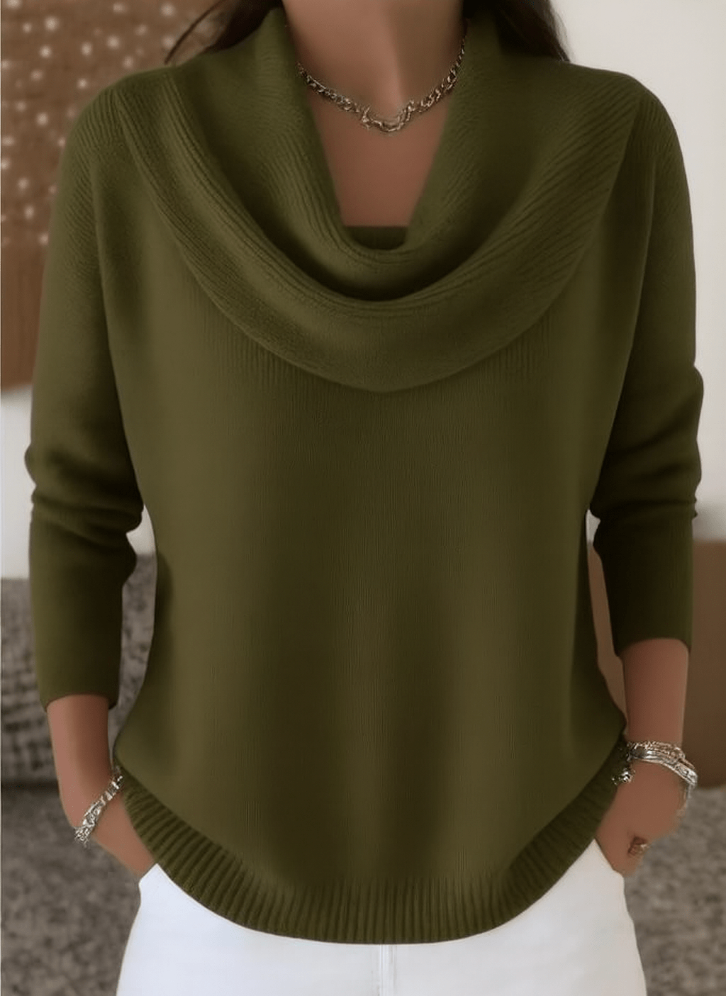 Beatrix™ | Cowl Neck Pullover Sweater