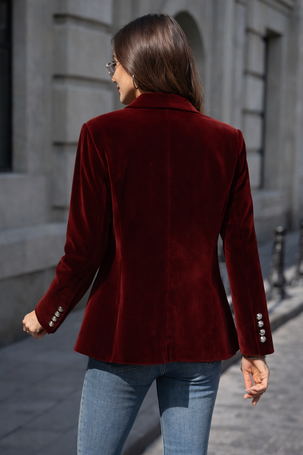 Women's Luxurious Velvet Blazer