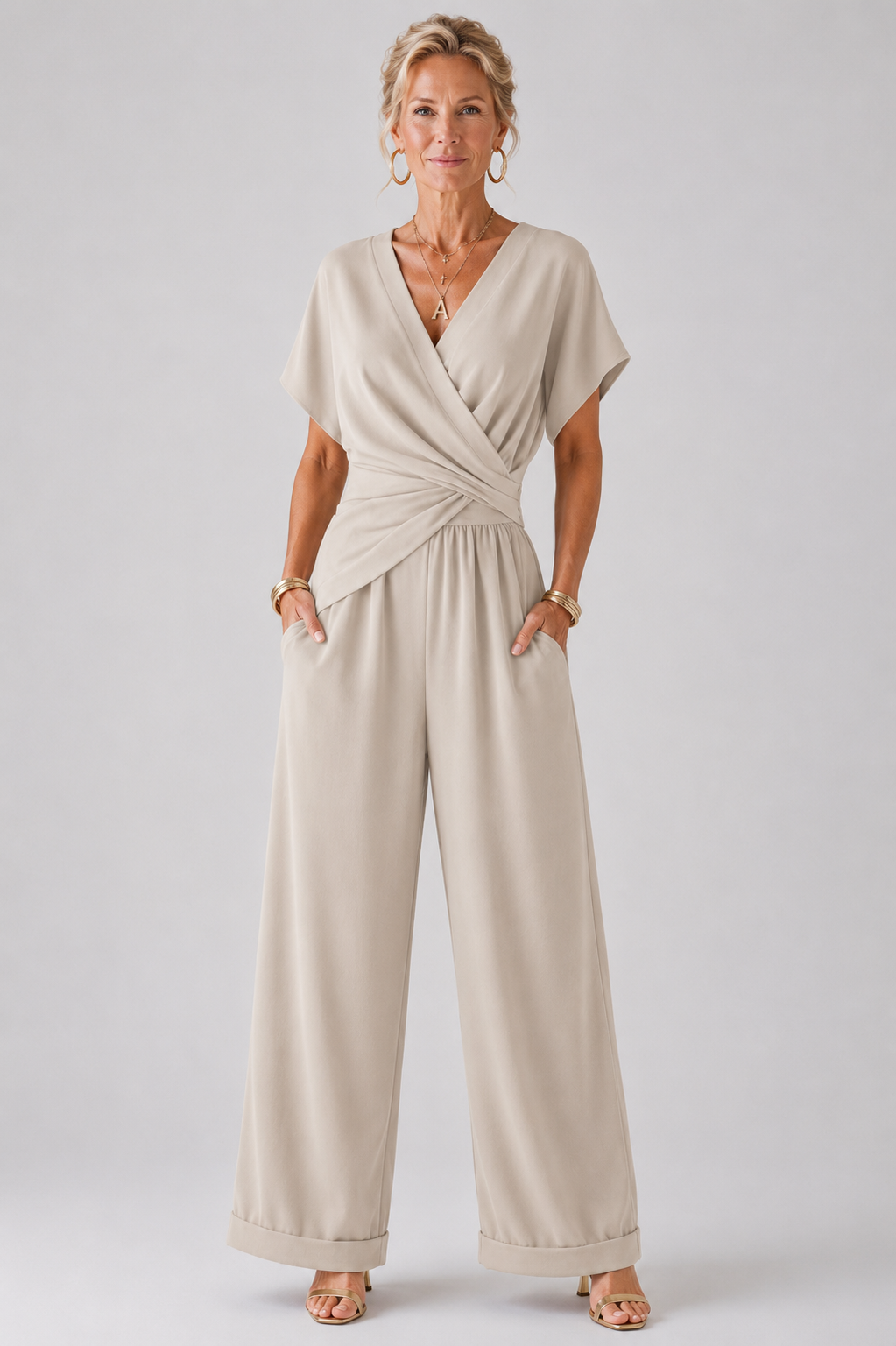 Ravelle™ | Elegant Wide-Leg Jumpsuit