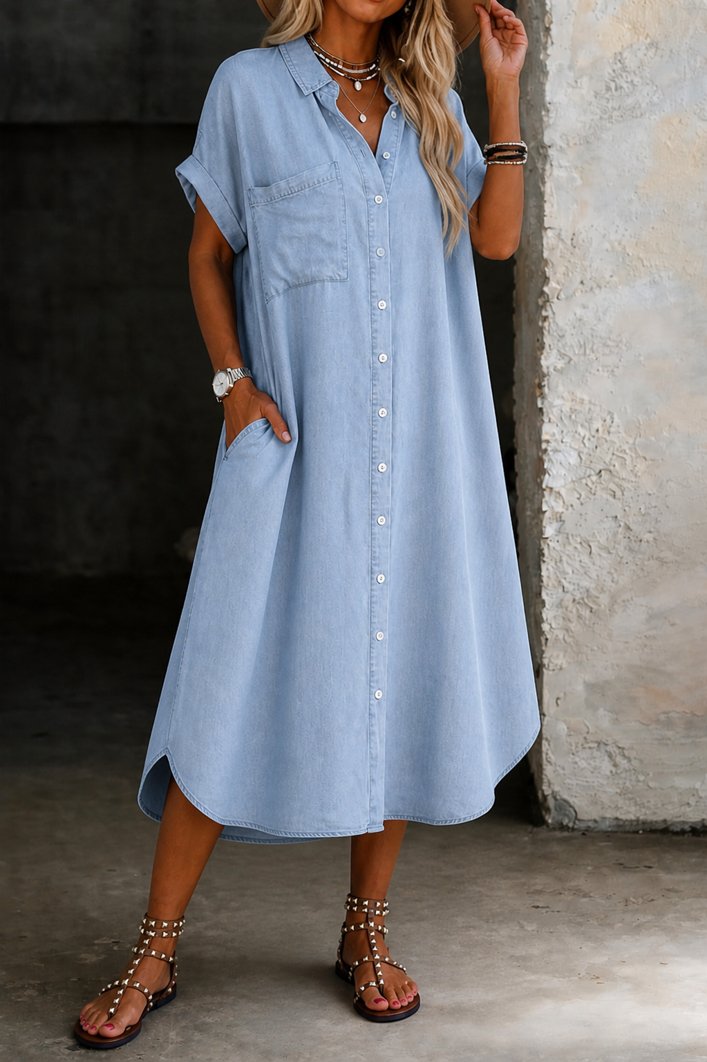 Fionnula™ | Relaxed Shirt Dress