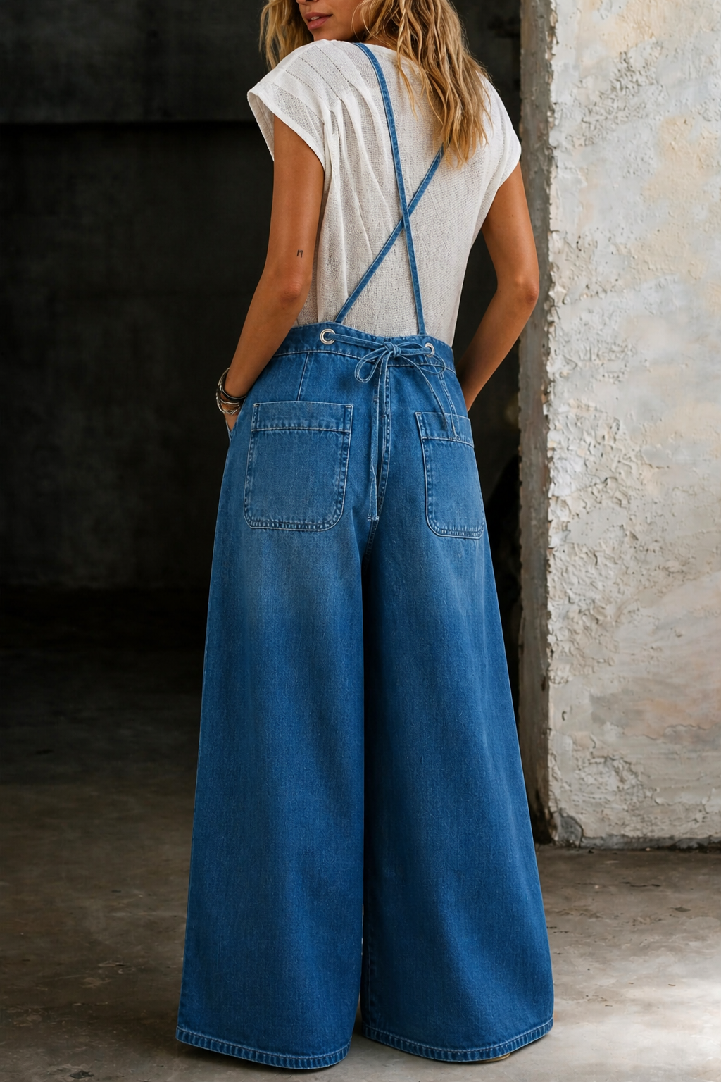 Ivelaine™ | Wide Leg Suspender Jumpsuit