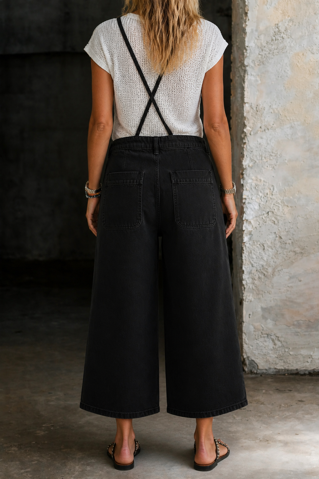 Ivelaine™ | Wide Leg Suspender Jumpsuit