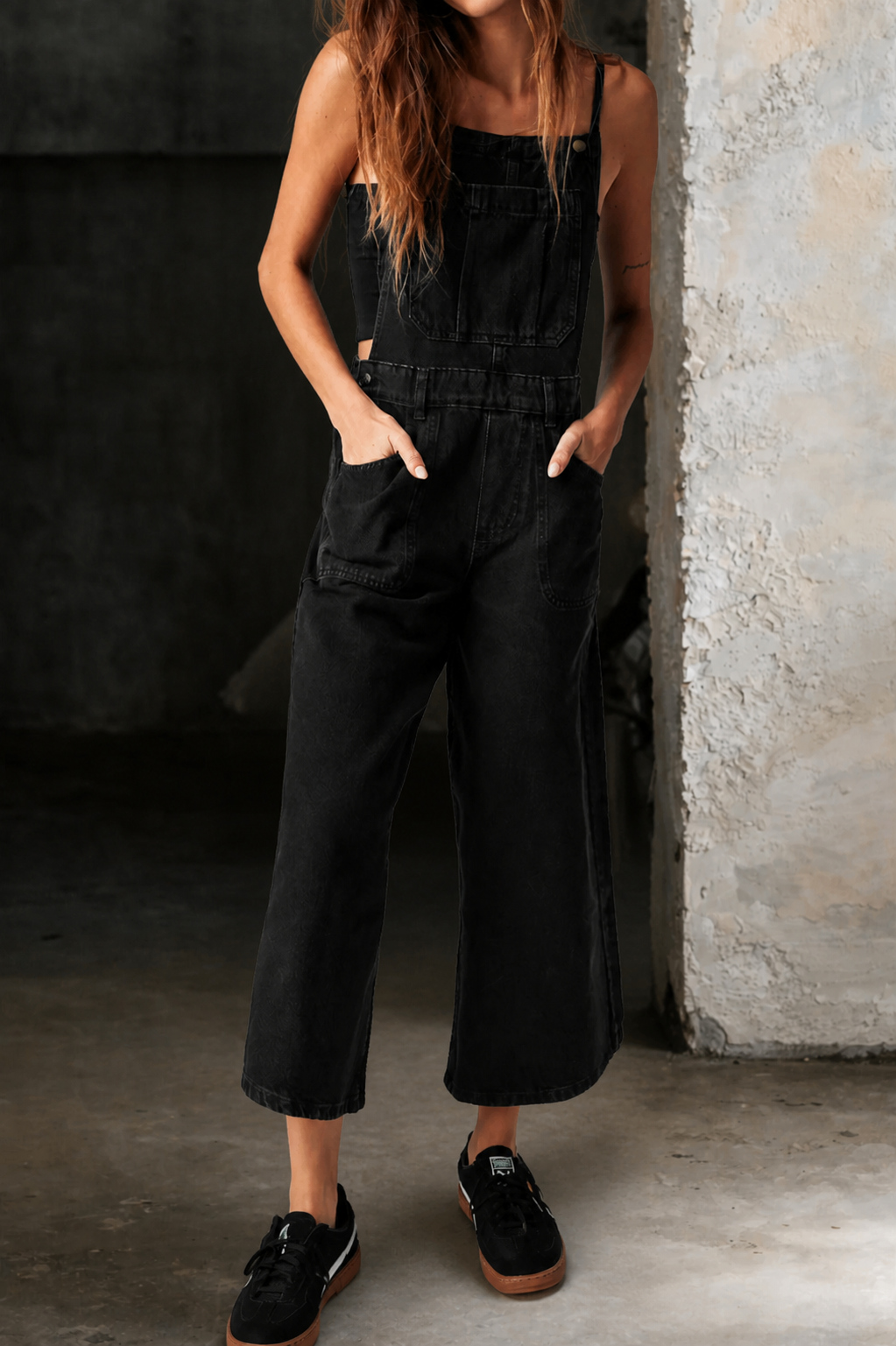 Ivelaine™ | Wide Leg Suspender Jumpsuit