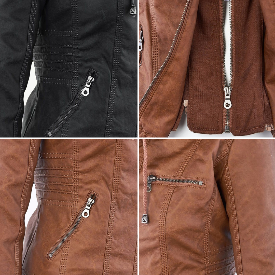 Esmé™ | Hooded Moto Jacket