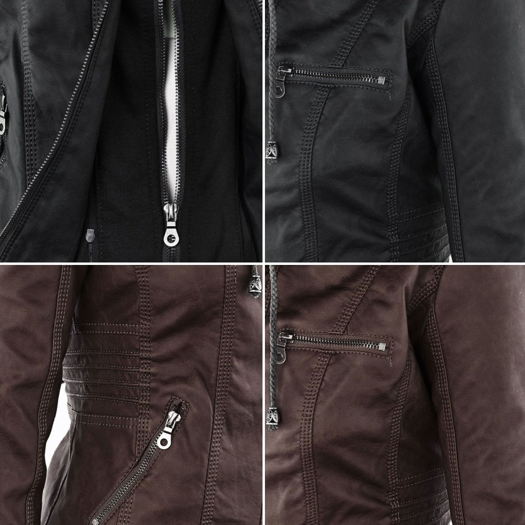 Esmé™ | Hooded Moto Jacket