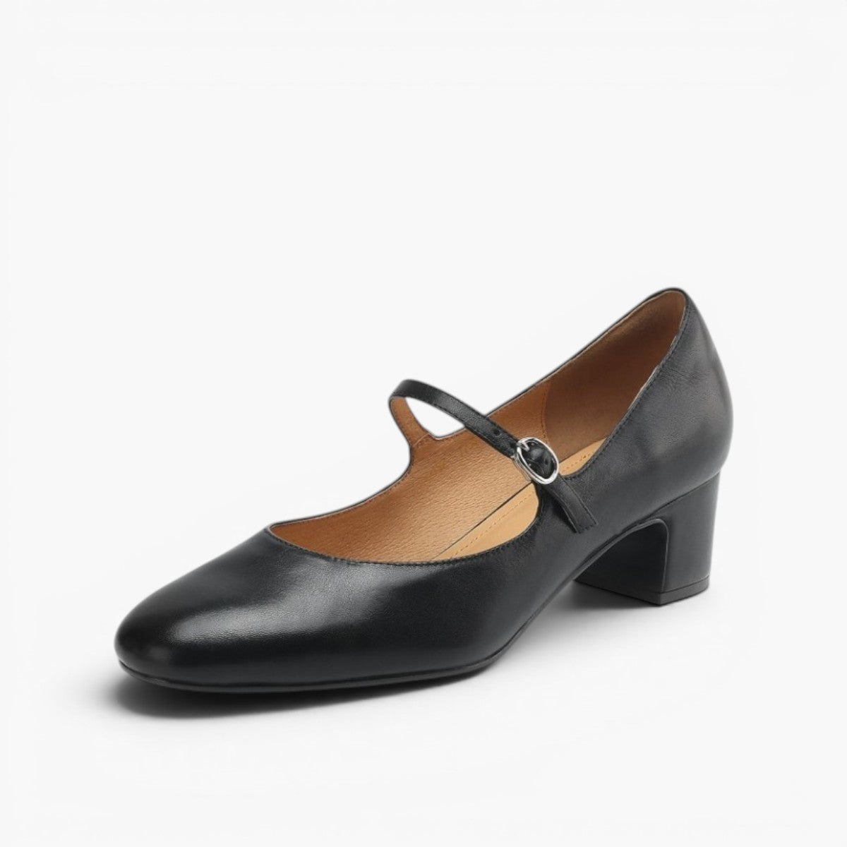 Women's Leather Block Heels