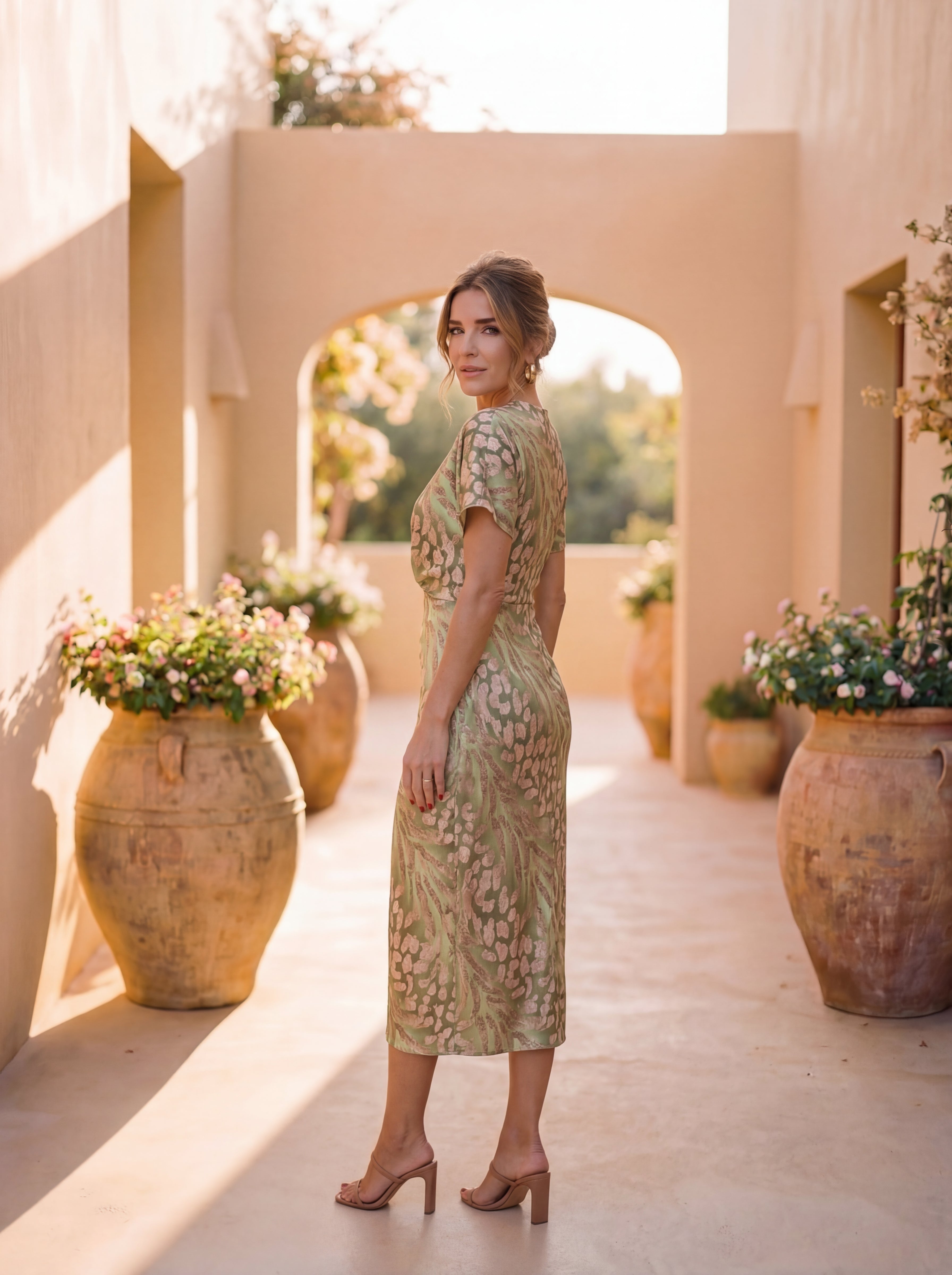 Vilana™ | Elegant Midi Dress
