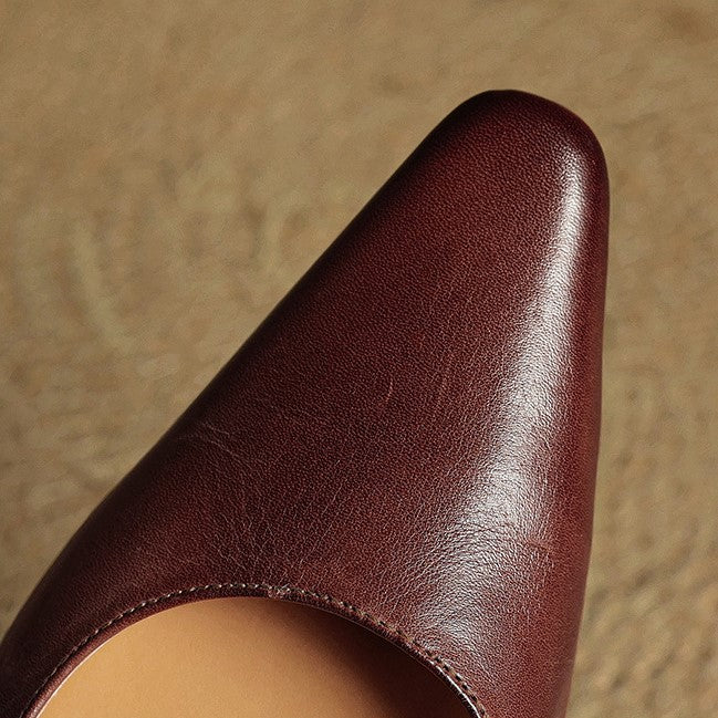 Women's Leather Slingback Pumps