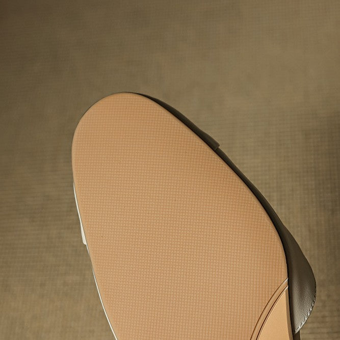 Women's Slingback Leather Heels