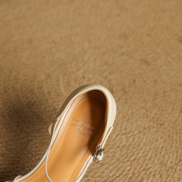 Women's Woven Leather Heels