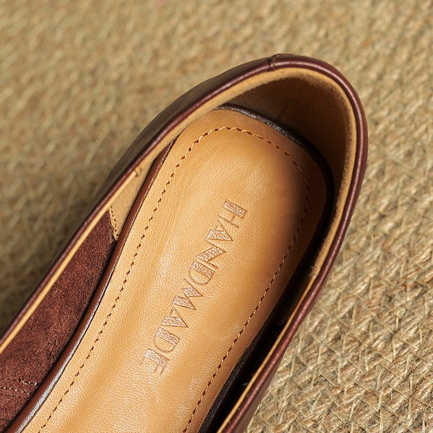 Women's Leather Mary Jane Flats