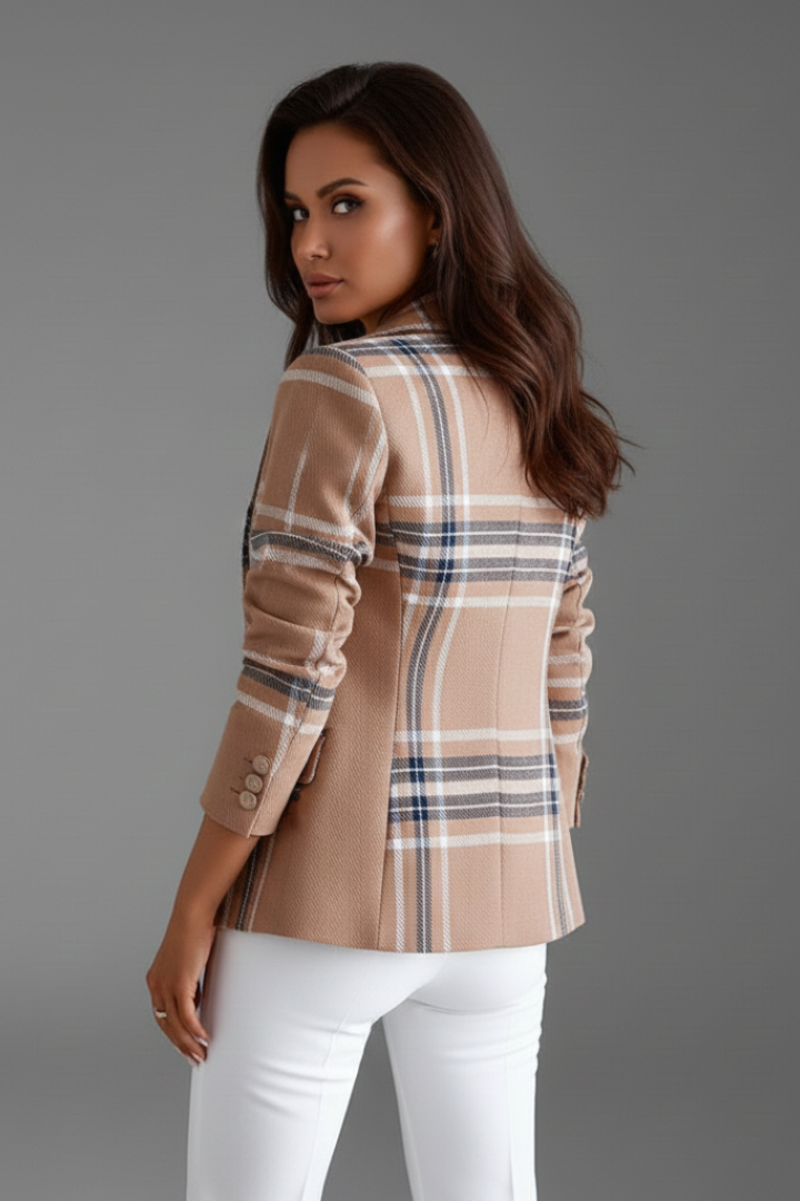 Bexford™ | Double-Breasted Plaid Blazer