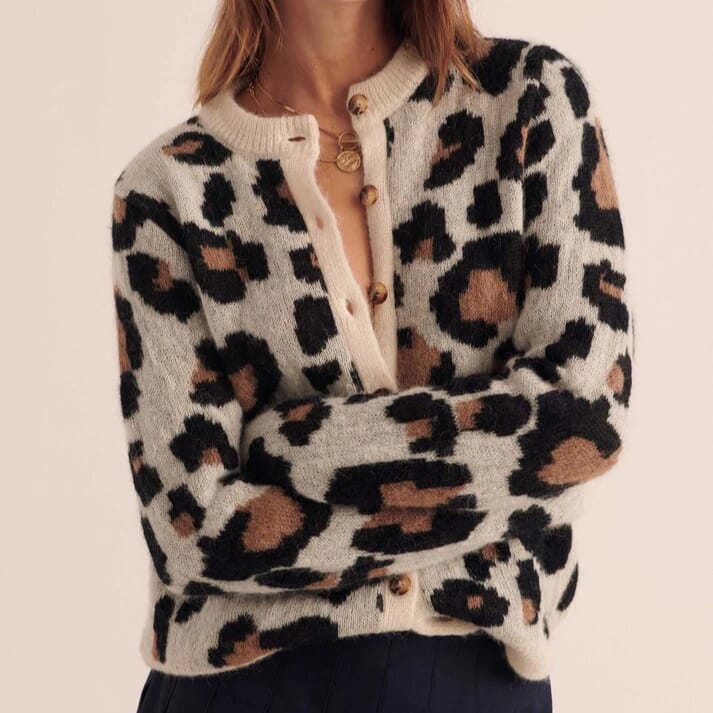 Tawndra™ | Leopard Print Cardigan